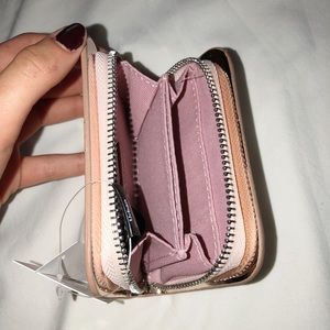 Urban outfitters metallic zip wallet